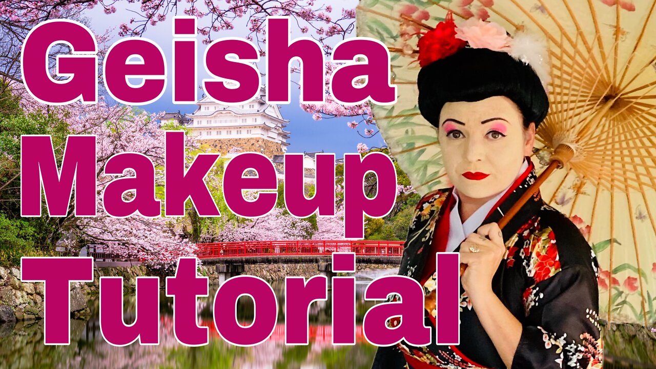 Geisha costume and makeup tutorial.