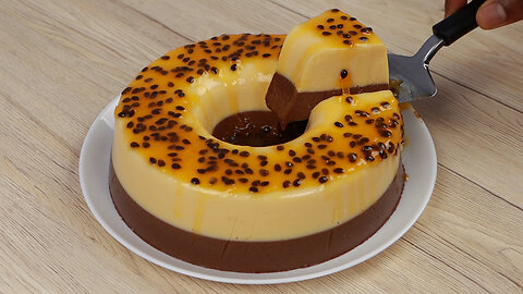 Creamy and Simple Passion Fruit and Chocolate Dessert! Perfect and Super Delicious Combination