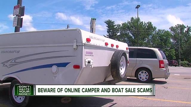 Beware of online camper and boat sale scams