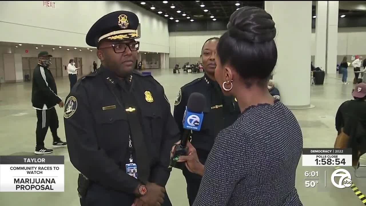 Ballot counting at Huntington Place