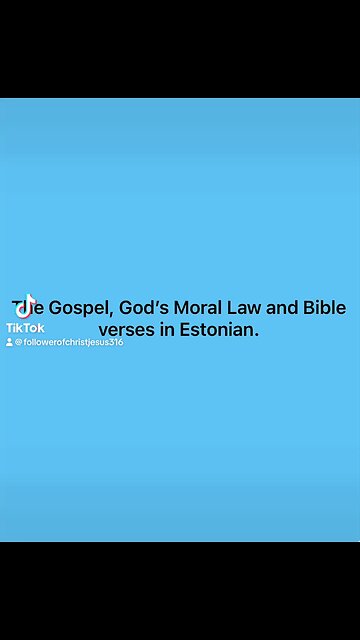 Tonight’s Gospel translations Estonian and Filipino. #gospel #bibleverses #TenCommandments