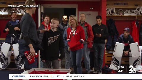 Capitals grant wish of 12-year-old Eldersburg boy battling cancer