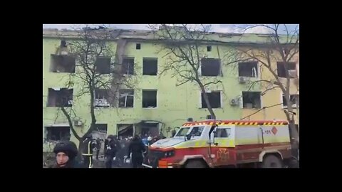 🇺🇦 Graphic War 18+🔥B@mbed Ch*ldren's Hospital by Putins War Planes in Mariupol, Ukraine #Shorts