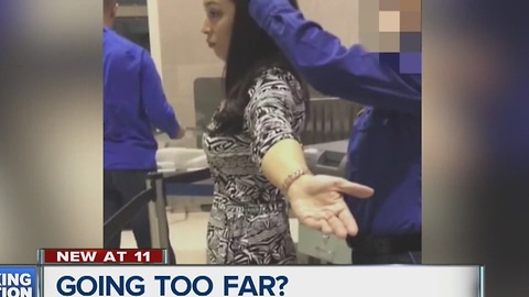 CNN contributor's video of screening at Metro Airport that left her in tears goes viral.