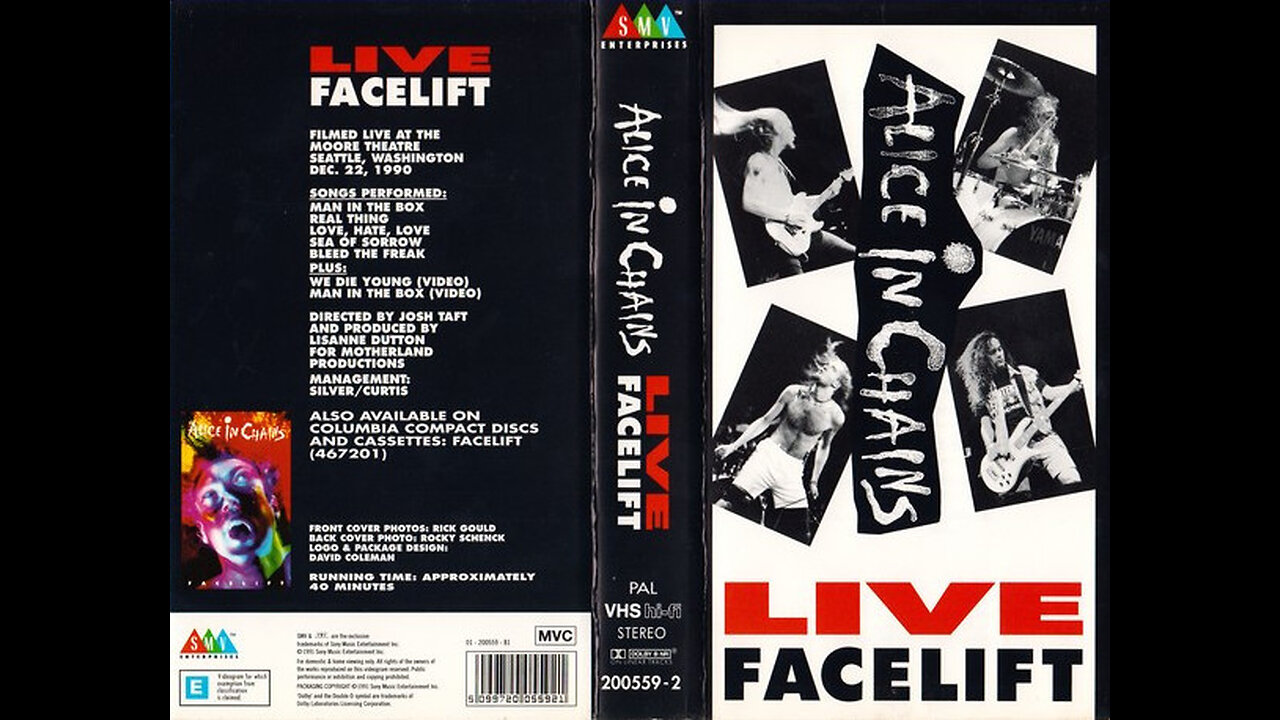 1990 - Alice In Chains - Live Facelift [Live @ The Moore Theatre, Seattle, Washington]