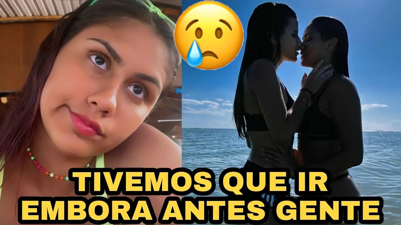 JULIA BRITO E RHITA SAMPAIO VÃO A PRAIA MAS NÃO CONSEGUEM CURTIR POR CAUSA....