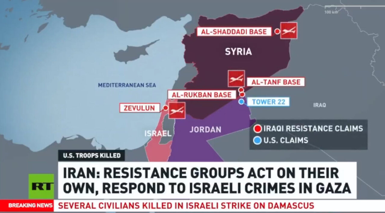 Contradiction: In which country attack on U.S. forces happened, Jordan or Syria?