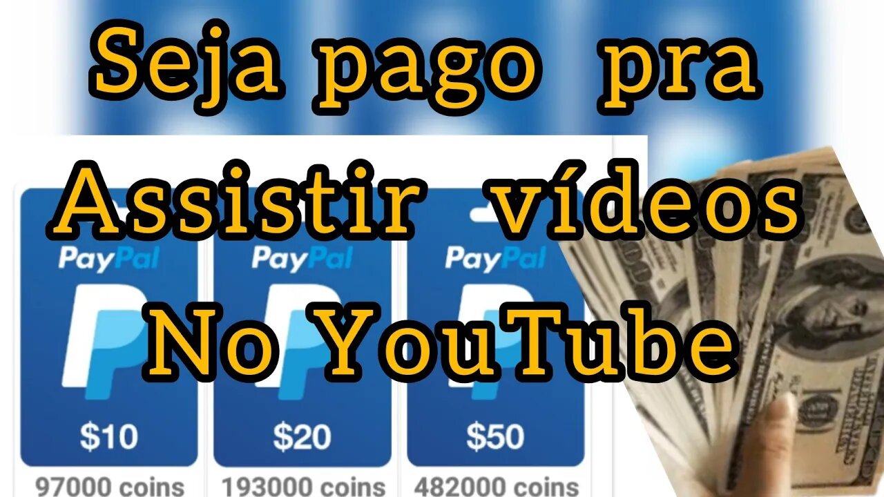 APLICATIVO ESTA PAGANDO MAS DE 250$ PRA VER Vídeos NO YOUTUBE