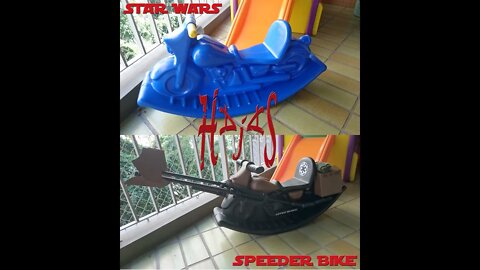 DIY Star Wars Custom Speeder Bike for Kids | Moto Customizada para Criança | by Hajas