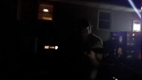 Jamming at Our Friends House by the Campfire