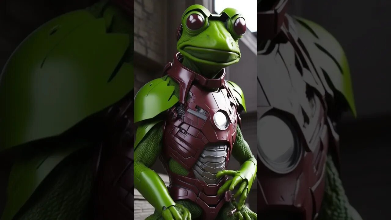 Kermit the Frog as Iron Man #funny #shorts