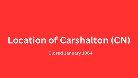 Location of Charshalton (CN) bus garage closed January 1964.