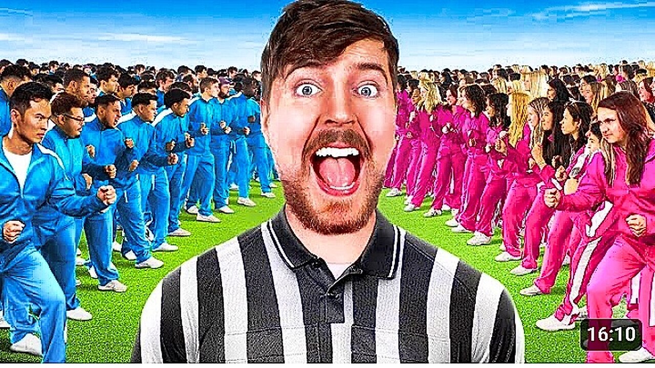 100 Boys Vs 100 Girls For $500,000 MrBeast