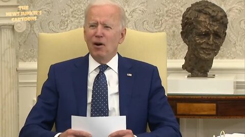 Biden touts positive economic numbers, refuses to answer questions because of a phone call to Putin.