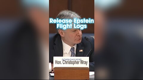 Marsha Blackburn Asks FBI Director When The Epstein Flight Logs Will Be Released - 12/5/23