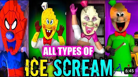 ALL TYPES OF ICESCREAM || HORROR ICESCREAM GAME || #horror #game #mobile