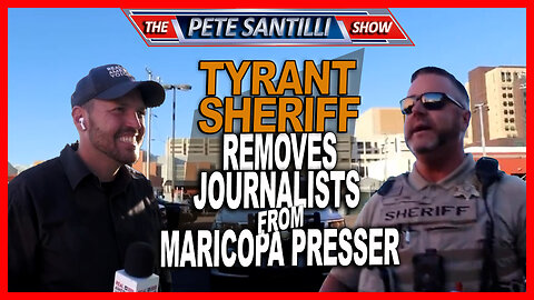 Ben Bergquam and Jordan from TGP Escorted Off Maricopa Presser Conference & Followed by Drones