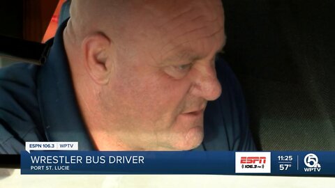 Bus driver Andrew Foster doubles as wrestler