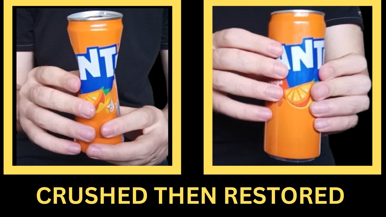 HOW TO RESTORE A CRUSHED FANTA CAN | MAGIC TRICK