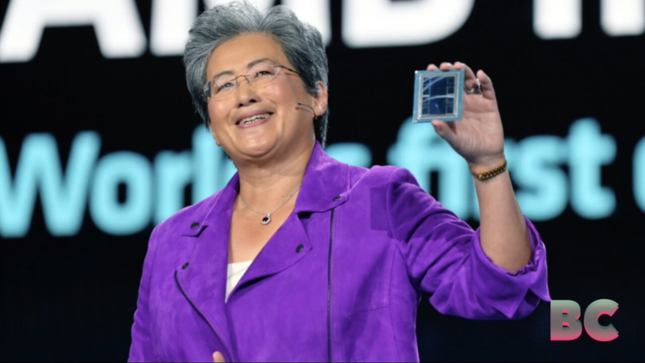 AMD stock spikes after company launches AI chip to rival Nvidia