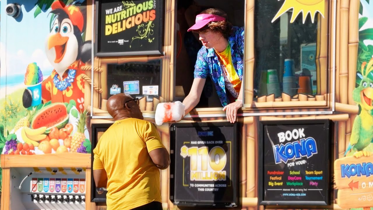 FAKE SNOW CONE TRUCK EMPLOYEE PRANK!