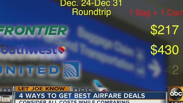 Let Joe Know: Hereâs how to get the best deals for your holiday flight