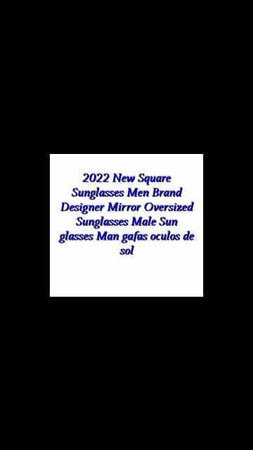 2022 New Square Sunglasses Men Brand Designer Mirror | Link in the description 👇 to BUY