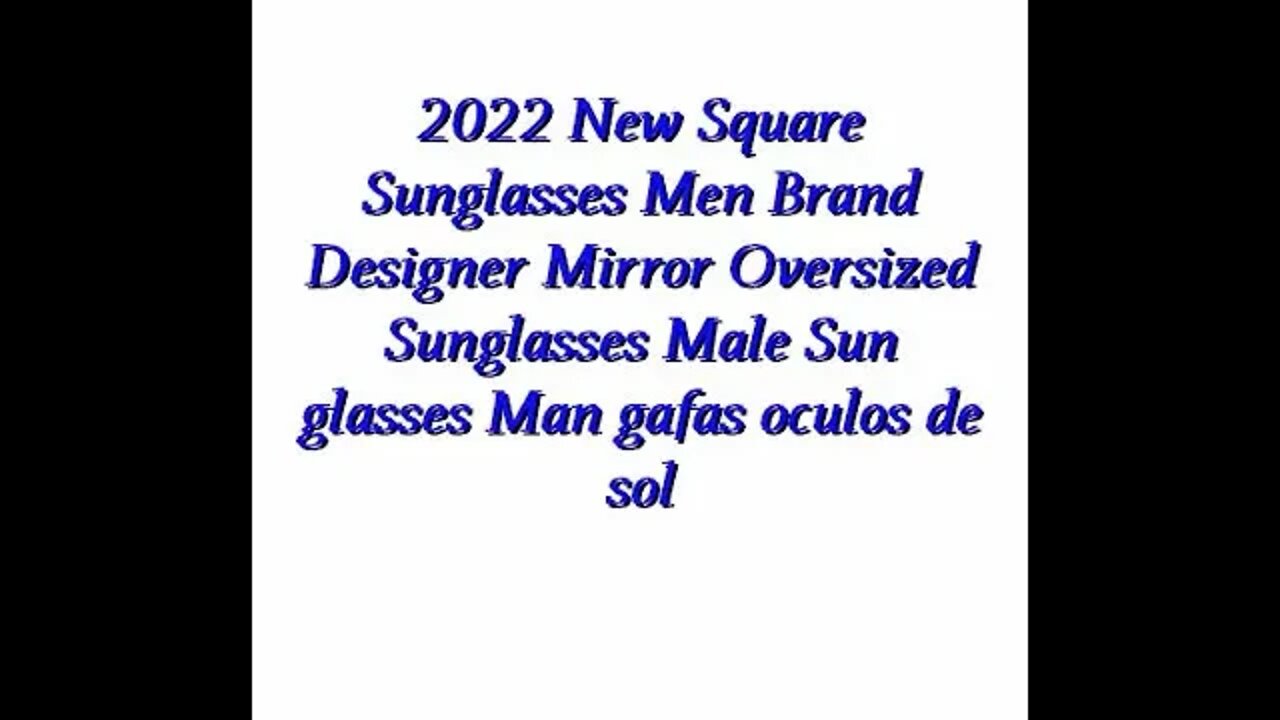 2022 New Square Sunglasses Men Brand Designer Mirror | Link in the description 👇 to BUY