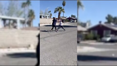 Las Vegas mother outraged after video surfaces of adults fighting her daughters after school