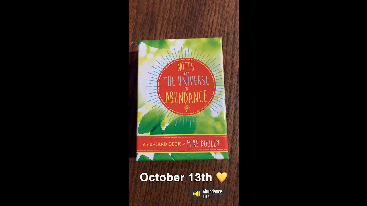 October 13th oracle card