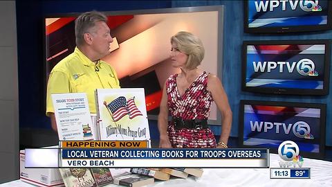 Veteran collecting books for military