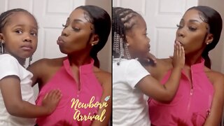 Future's Daughter Reign Insist On Drying Mommy's Lips Before Kisses! 👄