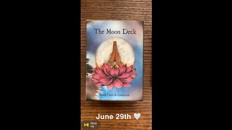 June 29th oracle card: focus