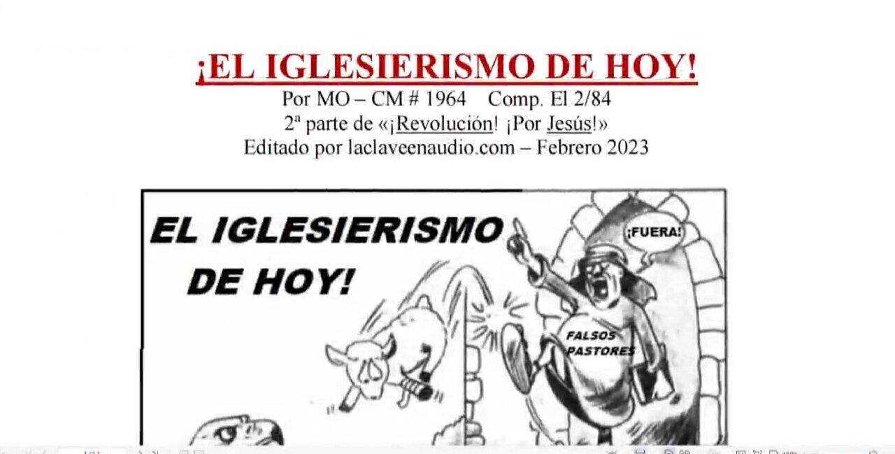 CM - EL IGLESIERISMO DE LA ACTUALIDAD - Por MO