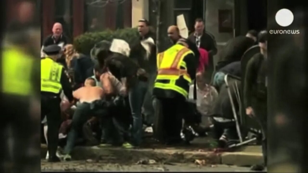 100% PROOF BOSTON MARATHON BOMBING A HOAX - POWDER PLACED ON ACTORS!! - 2013