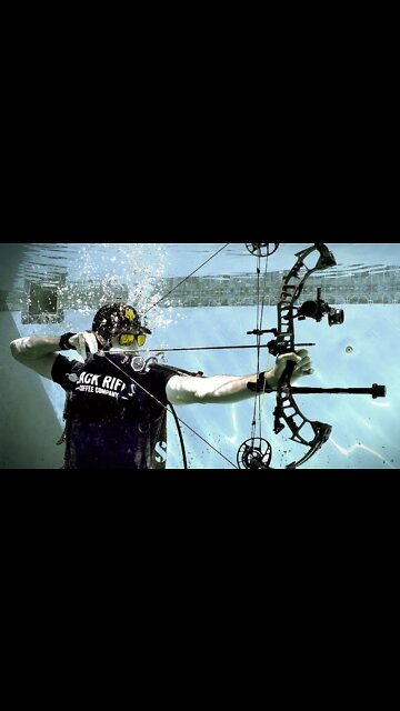 Shooting a bow UNDERWATER? #shorts
