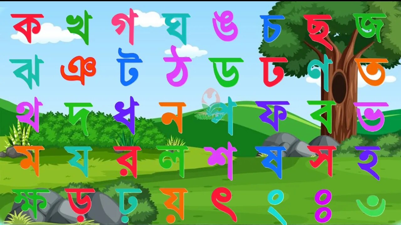 ka kha ga gha।বর্ণমালা ব্যঞ্জনবর্ণ কখগঘ।বাংলা বর্ণমালা শিক্ষা।ক খ। bangla banjonborno।Anisha tv83.