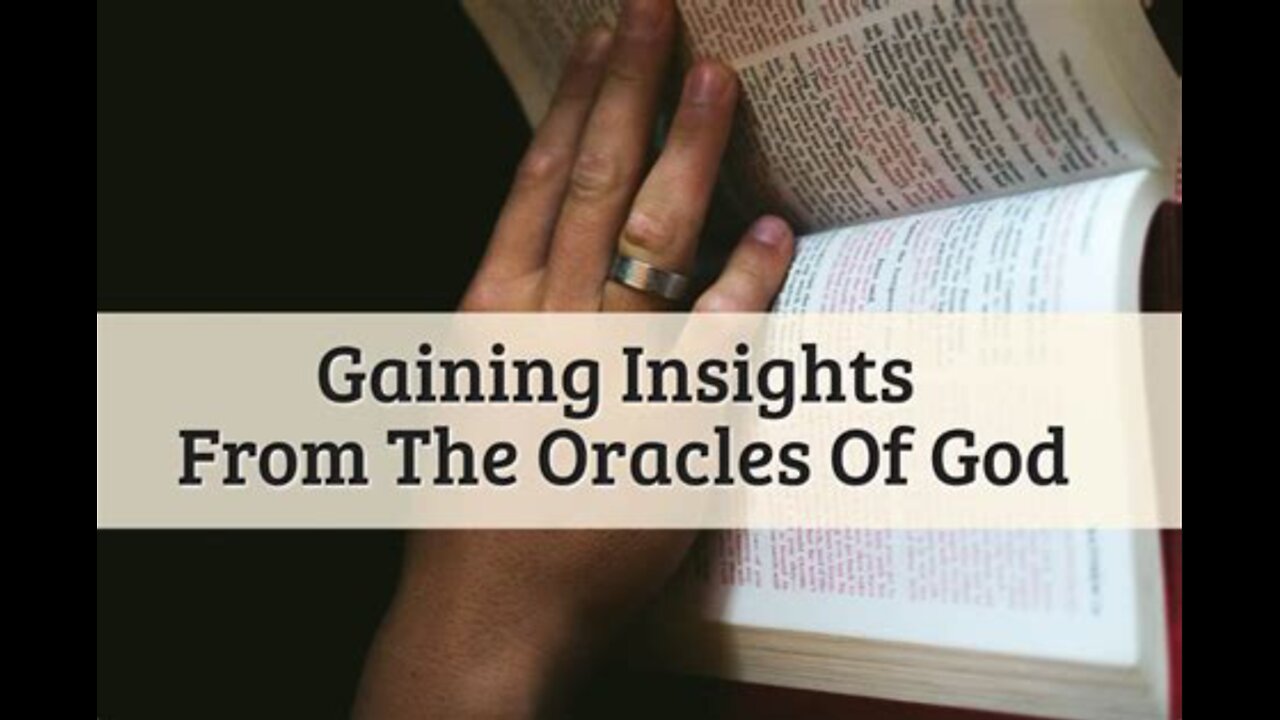 The oracles of God prove the 66 book cannon