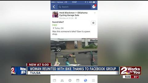 Facebook group helps woman find stolen bike