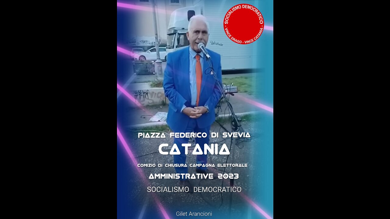 26 Maggio 2023 Comizio di chiusura campagna elettorale a Catania a piazza Federico di Svevia.