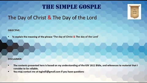 The Day of Christ & The Day of the Lord