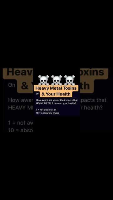 The Impact of HEAVY METALS on Your Health! Subscribe to PPNutra