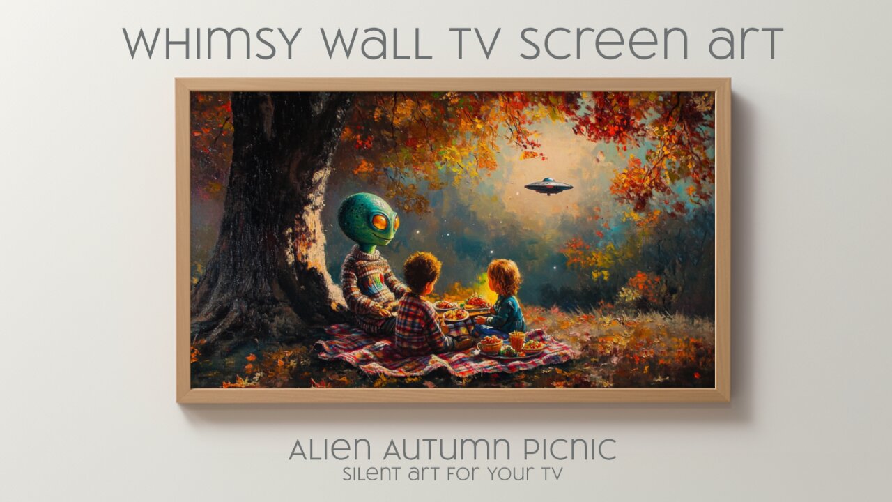 Alien Autumn Picnic – Silent Art For Your TV