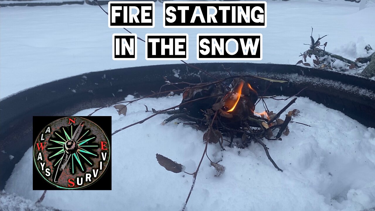 Making Fire 🔥 In The Snow