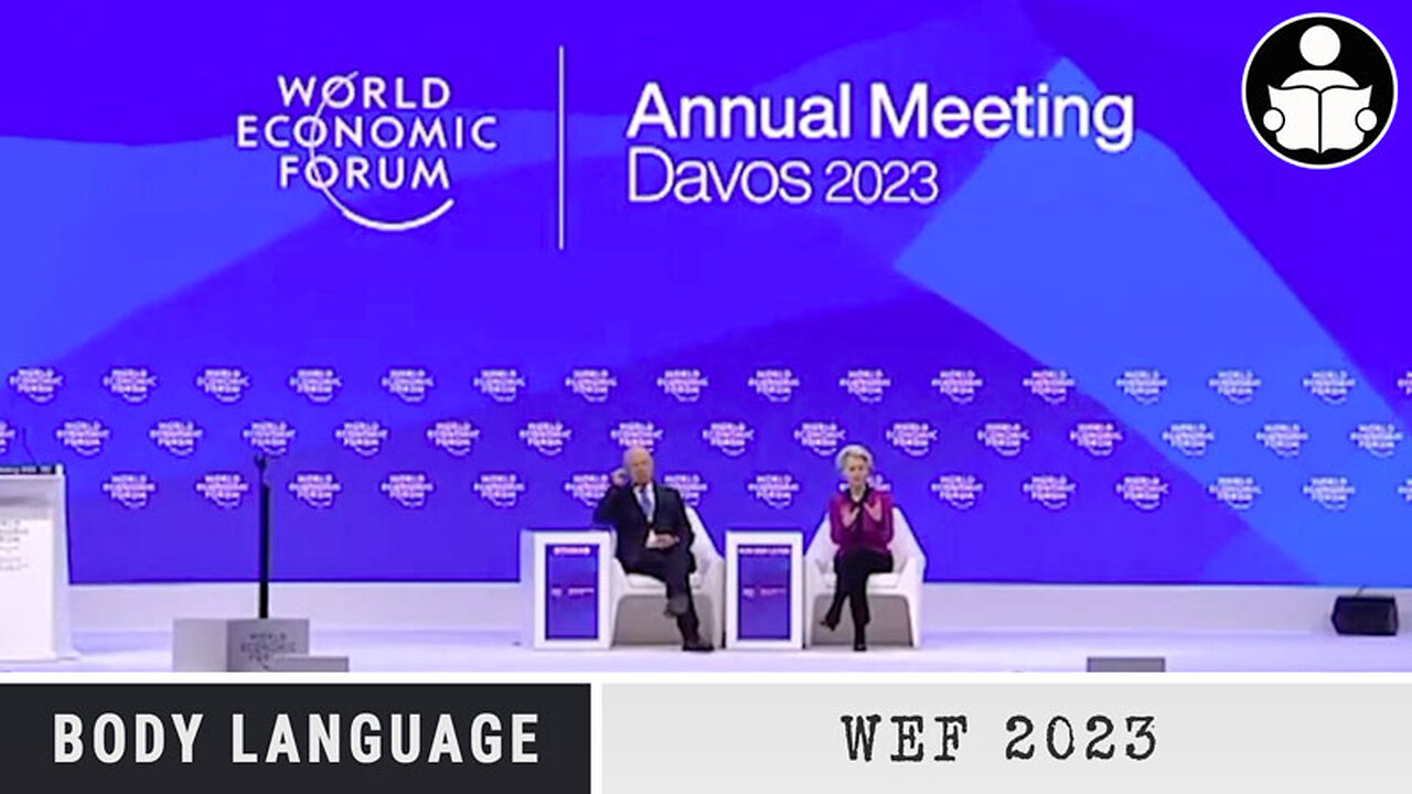 Body Language - WEF 2023 Klaus Schwab & Ursula von der Leyen