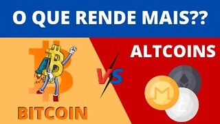 BITCOIN VS ALTCOINS - VALE A PENA DIVERSIFICAR EM CRIPTOMOEDAS NO LONGO PRAZO?