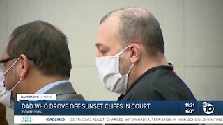 Dad who drove car off Sunset Cliffs with daughters inside appears in court