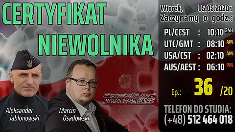 CERTYFIKAT NIEWOLNIKA - Olszański, Osadowski NPTV (05.05.2020)
