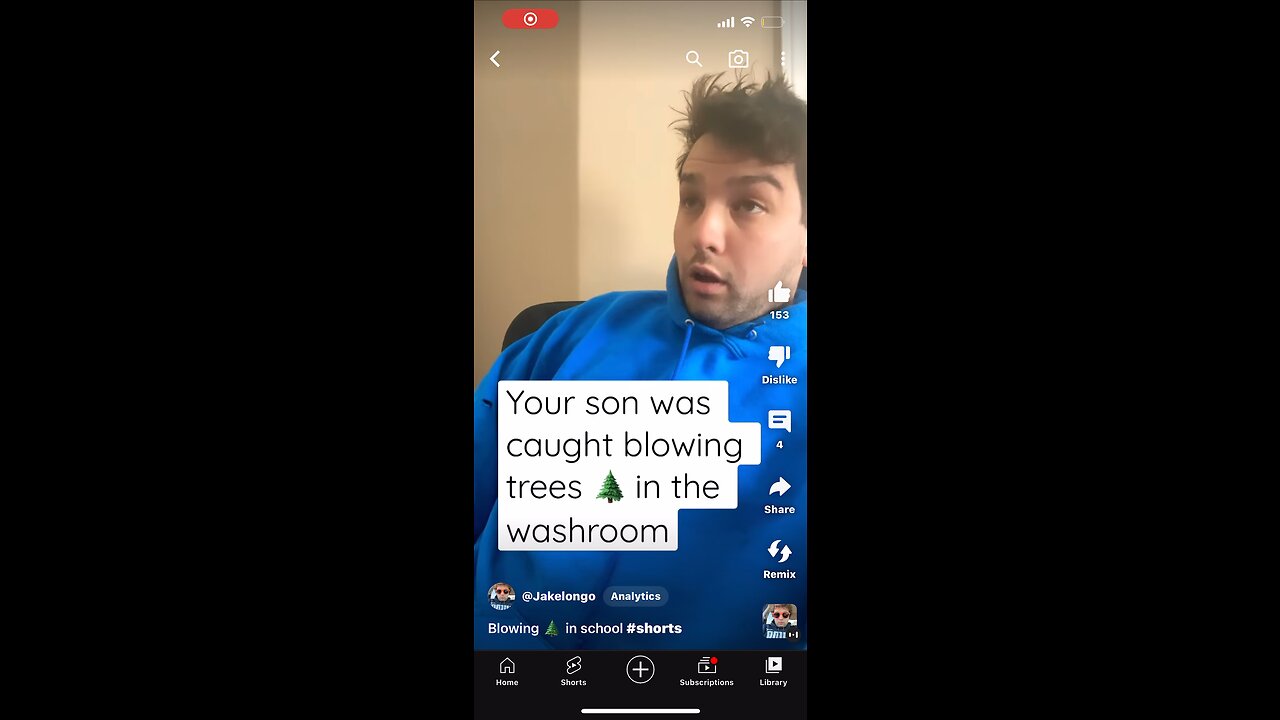 Blowing 🌲in the school washrooms