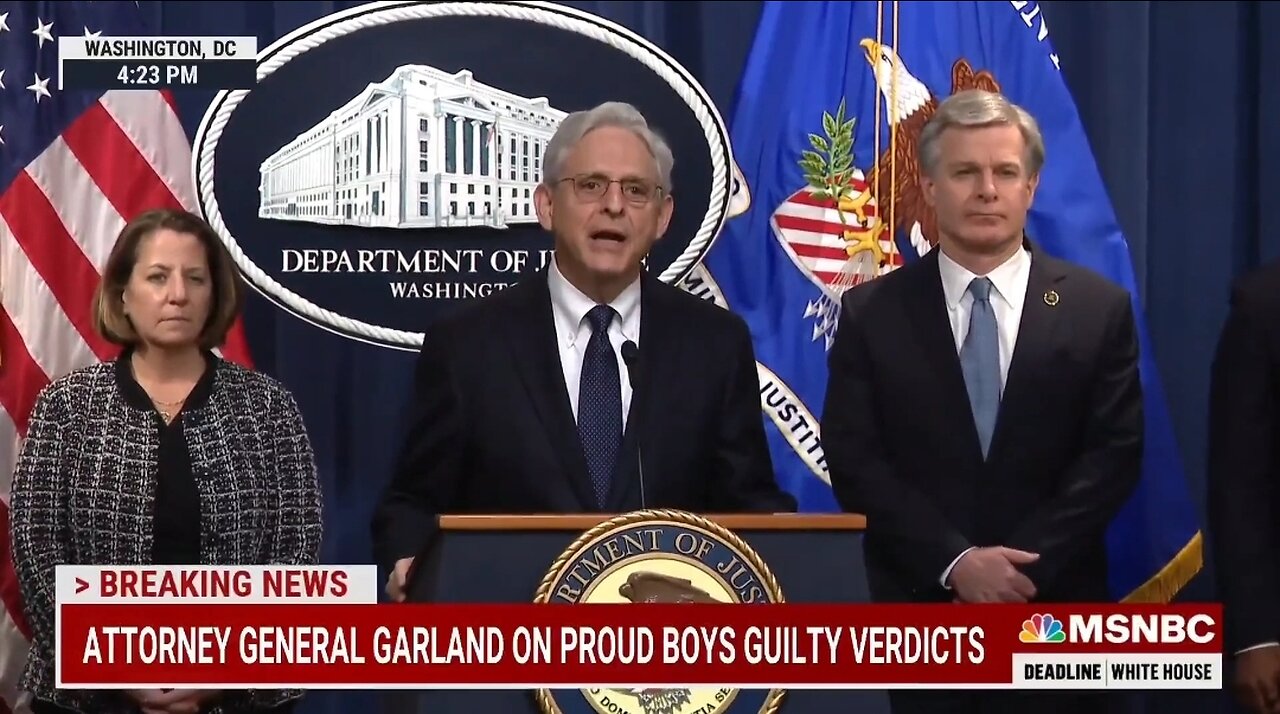 AG Merrick Garland’s Full Statement On The Conviction Of Four Leaders Of The Proud Boys